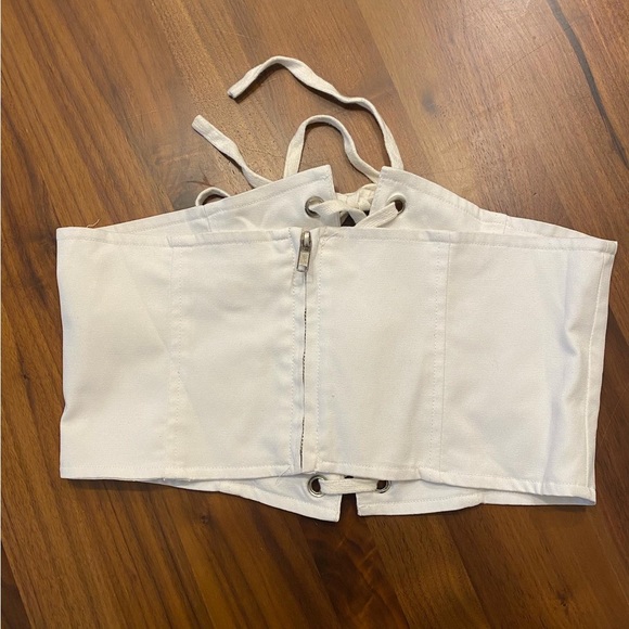 White Crop Top - Picture 4 of 4